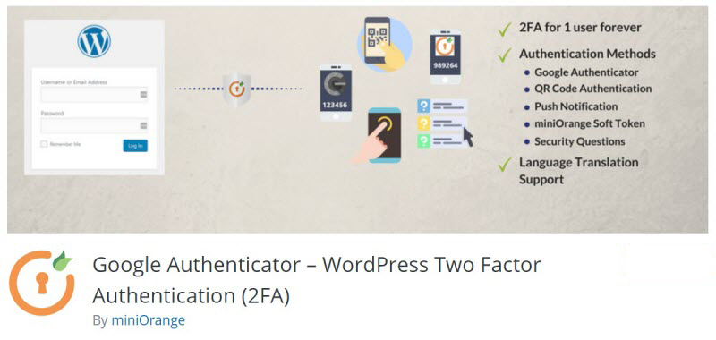 WordPress Security - Google Authenticator